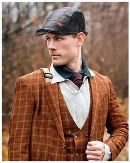 Béret en cuir nouvelle mode