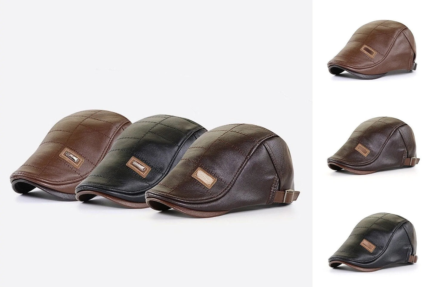 Béret en cuir nouvelle mode
