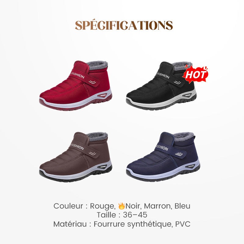 Sneakers slip-on sans lacets pour l'hiver