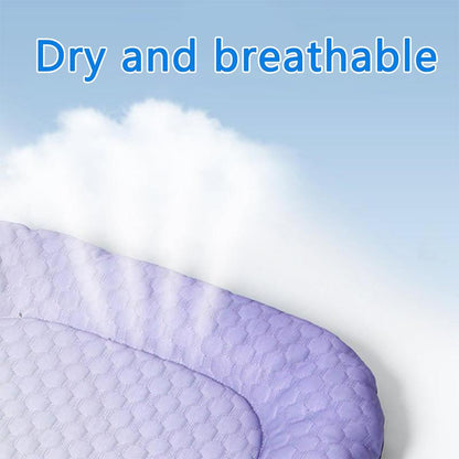 🐾Coussin rafraîchissant 3D pour chiens et chats – Nid doux en perles de gel, matelas à air pour été, tissu respirant, fraîcheur naturelle sans excès💤❄️