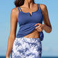💃 PROMO ÉTÉ -50% ! 🌊 Tankini 2 Pièces Femme Gainant – Bretelles Réglables, Soutien-Gorge Intégré, Short Sport · Vert, Rose, Bleu & Noir · S–3XL (UK6-20) ✨