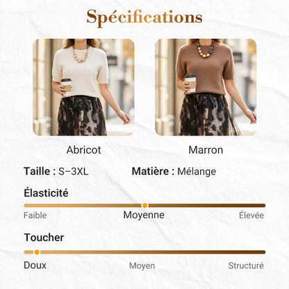 ❄️ Soldes d'hiver - 49 % de réduction 👗Ensemble deux pièces pour femme composé d'un pull et d'une jupe fluide à imprimé léopard