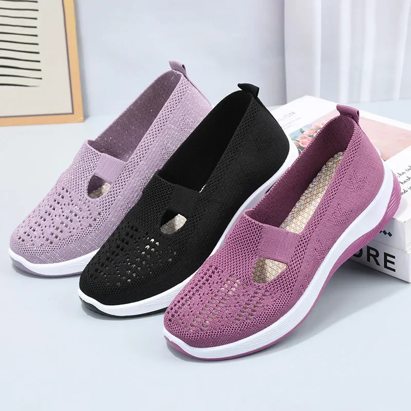 🔥Chaussures pour femmes, confortables, respirantes, antidérapantes, orthopédiques, pour les personnes d'âge moyen et les seniors