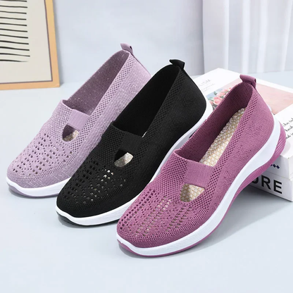 🔥Chaussures pour femmes, confortables, respirantes, antidérapantes, orthopédiques, pour les personnes d'âge moyen et les seniors