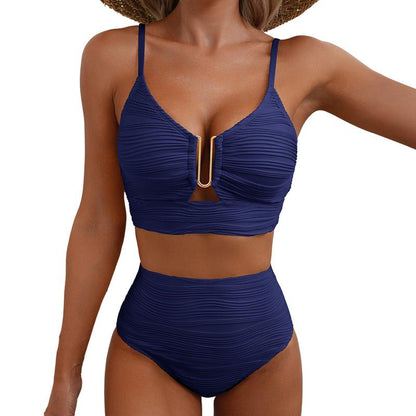 🎉 Offre spéciale de la semaine – 50 % de réduction ✨ Bikini push-up taille haute pour femme