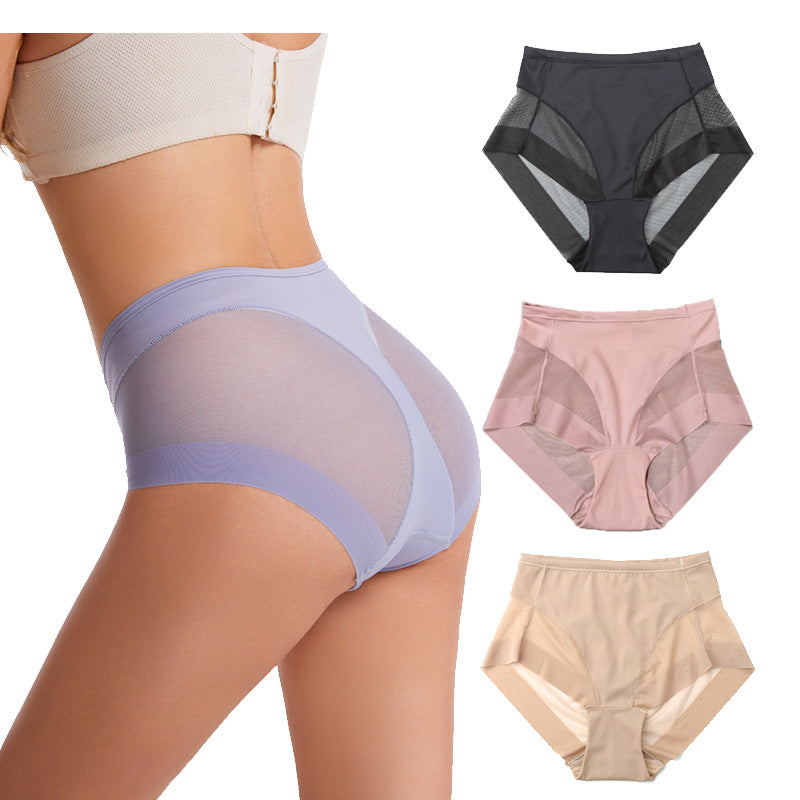 Culotte taille haute en soie glacée