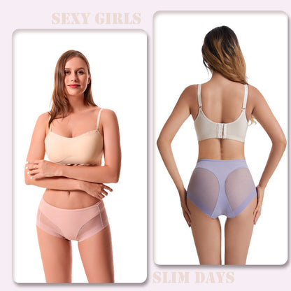 Culotte taille haute en soie glacée