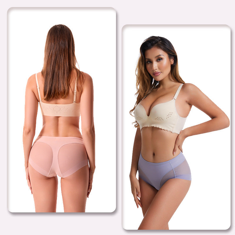 Culotte taille haute en soie glacée