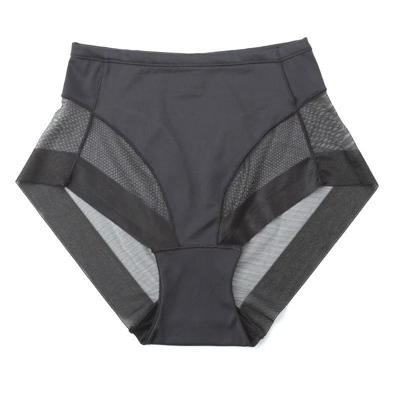 Culotte taille haute en soie glacée