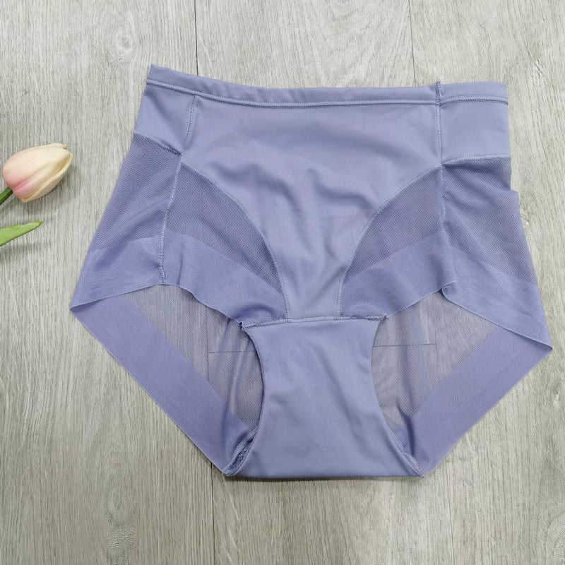 Culotte taille haute en soie glacée