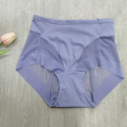 Culotte taille haute en soie glacée