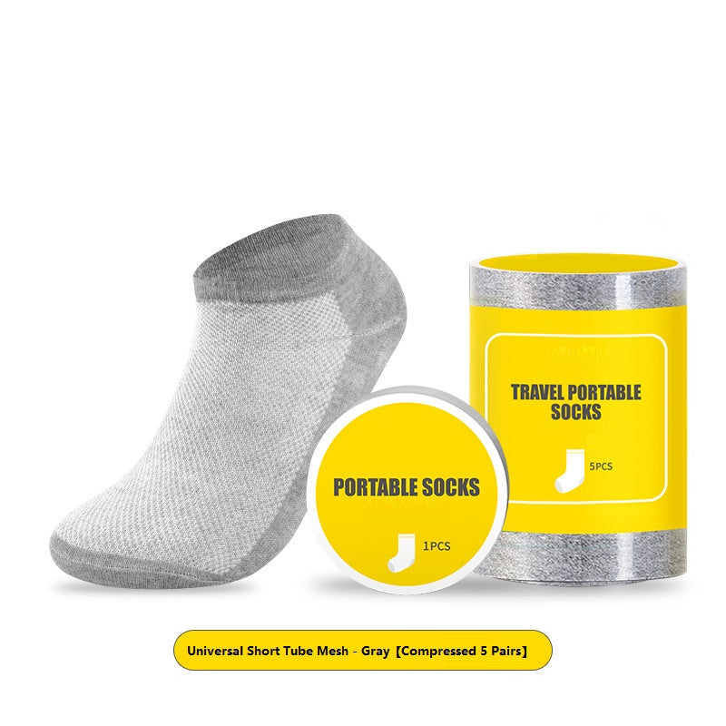 Chaussettes en coton compressé portables non lavables