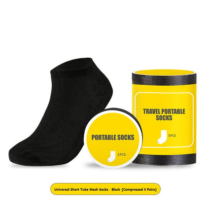 Chaussettes en coton compressé portables non lavables
