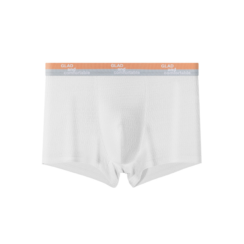 Sous-vêtements en coton jacquard doux pour hommes