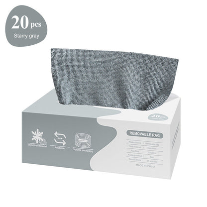 Essuie-Tout Réutilisables en Microfibre - Boîte de 20 Pièces Lavables et Écologiques