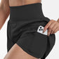 ✨️ 2025 It soldes 49% de réduction🥰 Short de yoga 2-en-1 avec taille haute et poches latérales