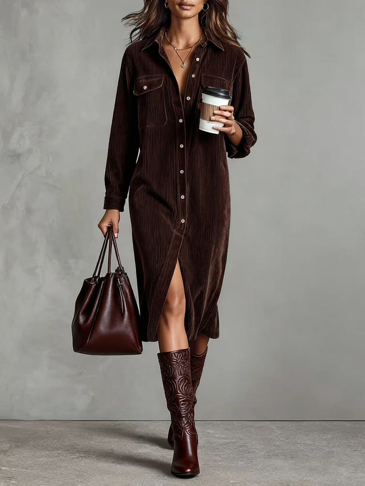 📢50% DE RÉDUCTION✨Robe chemise décontractée pour femmes