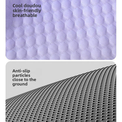 🐾Coussin rafraîchissant 3D pour chiens et chats – Nid doux en perles de gel, matelas à air pour été, tissu respirant, fraîcheur naturelle sans excès💤❄️