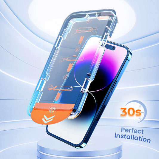 🥳VENTE CHAUDE 2026🥳💞50K+ VENDU !✨ 💝Protecteur d'écran en verre trempé 4K HD/anti-regard avec installation d'élimination automatique de la poussière pour téléphone