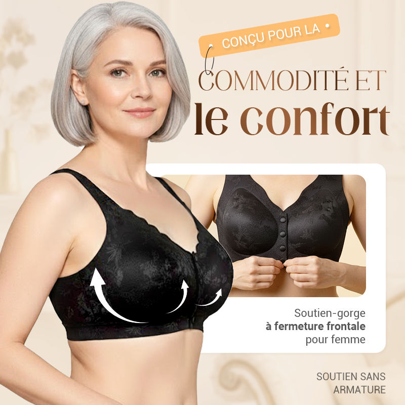 🔥acheté 1 offerts 2 🏆Soutien-Gorge Confortable Sans Armature avec Fermeture Frontale