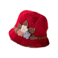 🎄Promotion de Noël -49% - Bonnet en tricot fleuri pour femme