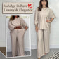 🔥Ensemble Haut à Manches Longues et Pantalon à Large Jambe pour Femmes