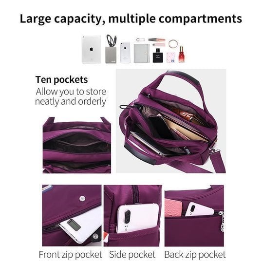 👜 65 % de réduction – Sac à main anti-vol de mode : multifonction, bandoulière réglable & idéal en voyage ! 😍