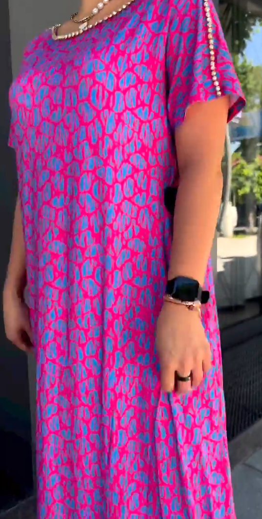 👗【M-3XL】Robe imprimée grande taille à la mode 2024 (39 % de réduction)