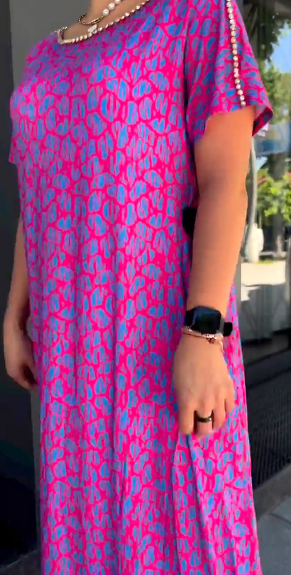 👗【M-3XL】Robe imprimée grande taille à la mode 2024 (39 % de réduction)