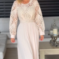 Robe à plis creux en dentelle pour femme