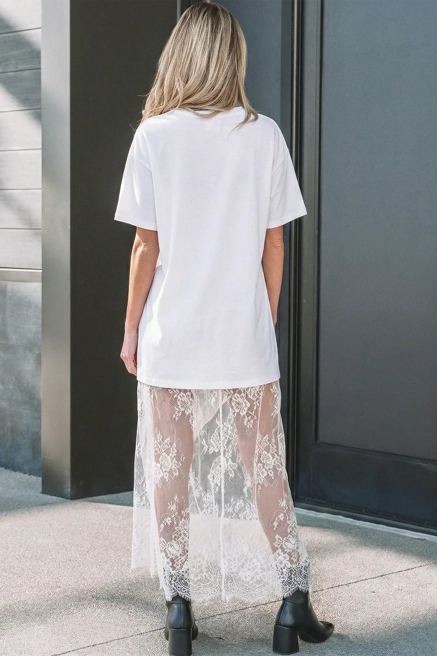 🔥Profitez dès maintenant de 49 % de réduction✨T-shirt à manches courtes et motif floral en patchwork / Robe longue ample