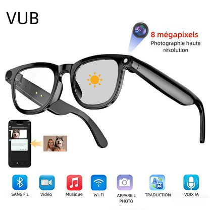 💐 PROMO EXCEPTIONNELLE -50% ! Lunettes Caméra IA 4K – Ultra Grand-Angle Anti-Vibration, Traduction IA, Oreilles Libres 🌿🎙️【Offre Limitée】