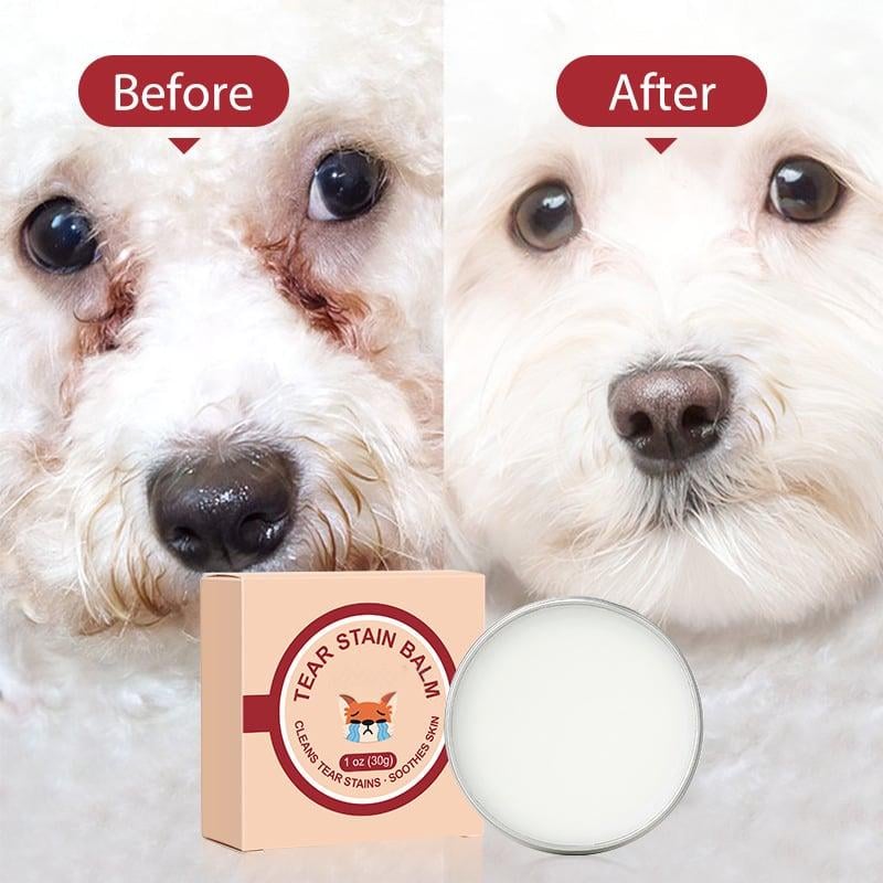 🐾 50% DE RÉDUCTION! ❤️ Crème Anti-Larmes pour Animaux & Set de Brosse – Nettoie en Douceur, Réduit les Taches & Idéal pour Chiens et Chats 🐶