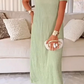 Robe longue à découpes pour femmes - ensemble deux pièces