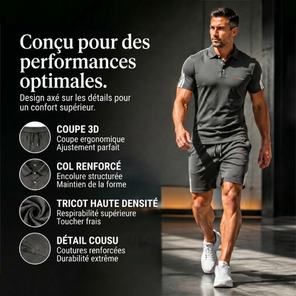 Ensemble Short et T-Shirt À Manches Courtes Décontracté pour Homme