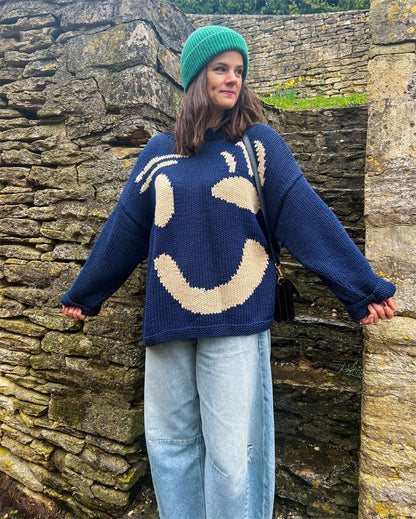 Joyeux dimanche-Pull en Tricot pour Femmes