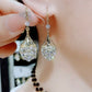 Nouvelles boucles d'oreilles en diamant en forme de cœur