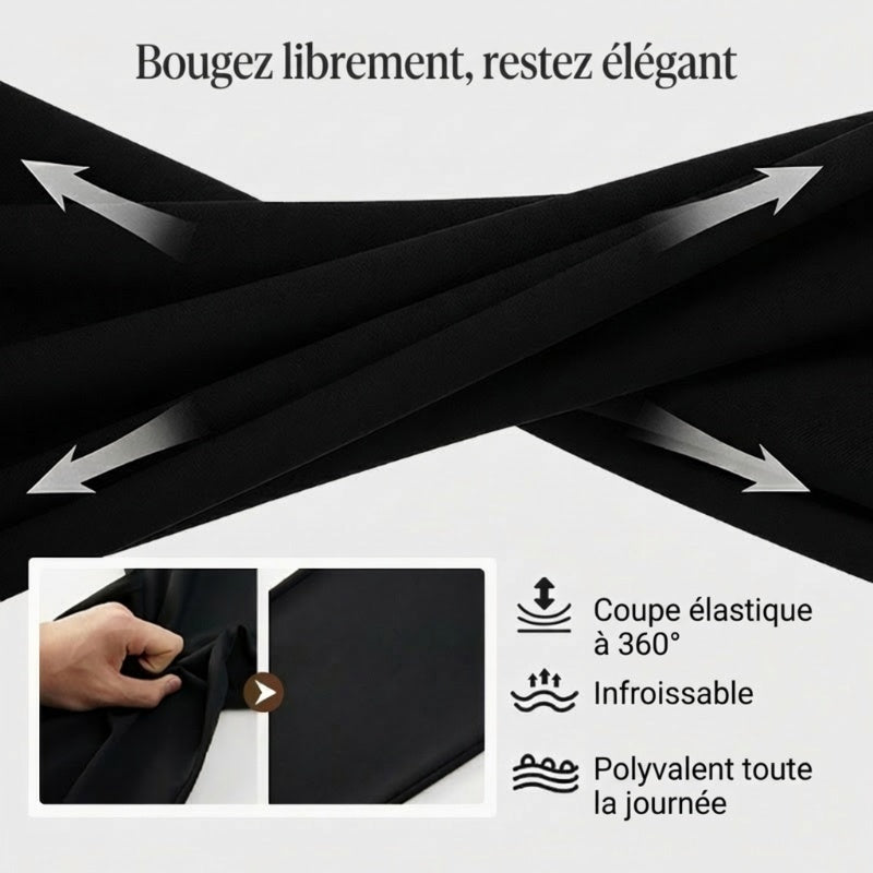 【🔥Prix le plus bas du jour】Pantalon Décontracté Classique pour Homme à Haute Élasticité