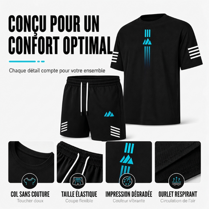 🎉 2026 Soldes — Plus de 29 000 vendus ! 💞 Ensemble Deux Pièces T-Shirt & Short d'Été pour Homme