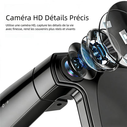 💐 PROMO EXCEPTIONNELLE -50% ! Lunettes Caméra IA 4K – Ultra Grand-Angle Anti-Vibration, Traduction IA, Oreilles Libres 🌿🎙️【Offre Limitée】