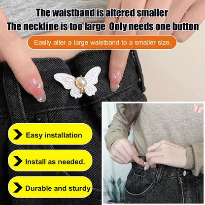 Boucle de réglage de taille papillon amovible (1 acheté, 9 offerts)