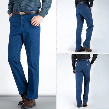 📢📢60 % de réduction !!! 🎅 Jeans taille haute à coupe droite pour hommes