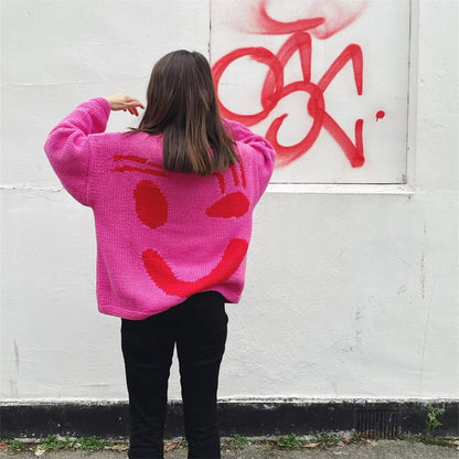 Joyeux dimanche-Pull en Tricot pour Femmes