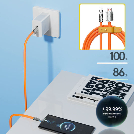 Câbles de données à charge rapide anti-rupture à 180° (120 W)