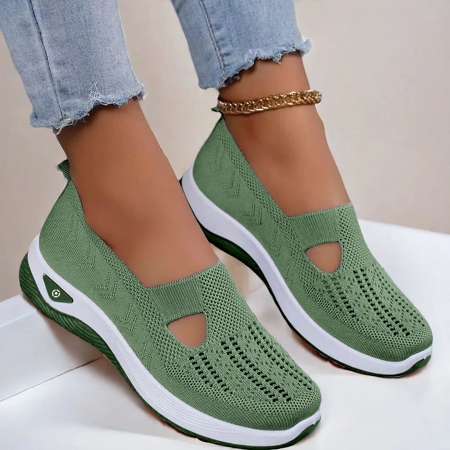 🔥Chaussures pour femmes, confortables, respirantes, antidérapantes, orthopédiques, pour les personnes d'âge moyen et les seniors