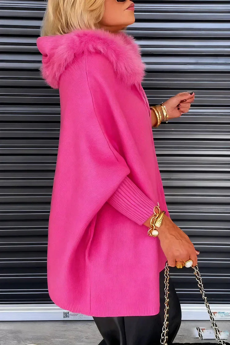 📢📢50 % DE RÉDUCTION !!! ✨Veste décontractée unie à col en fourrure pour femme
