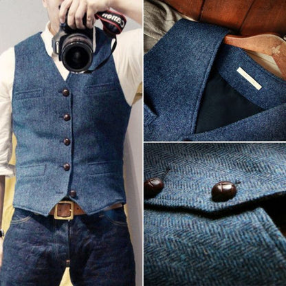 💼 Bureau → Bar | Gilet en Laine Mérinos Premium | Upgrade Élégant Instantané 🍻【60% DE RÉDUCTION】