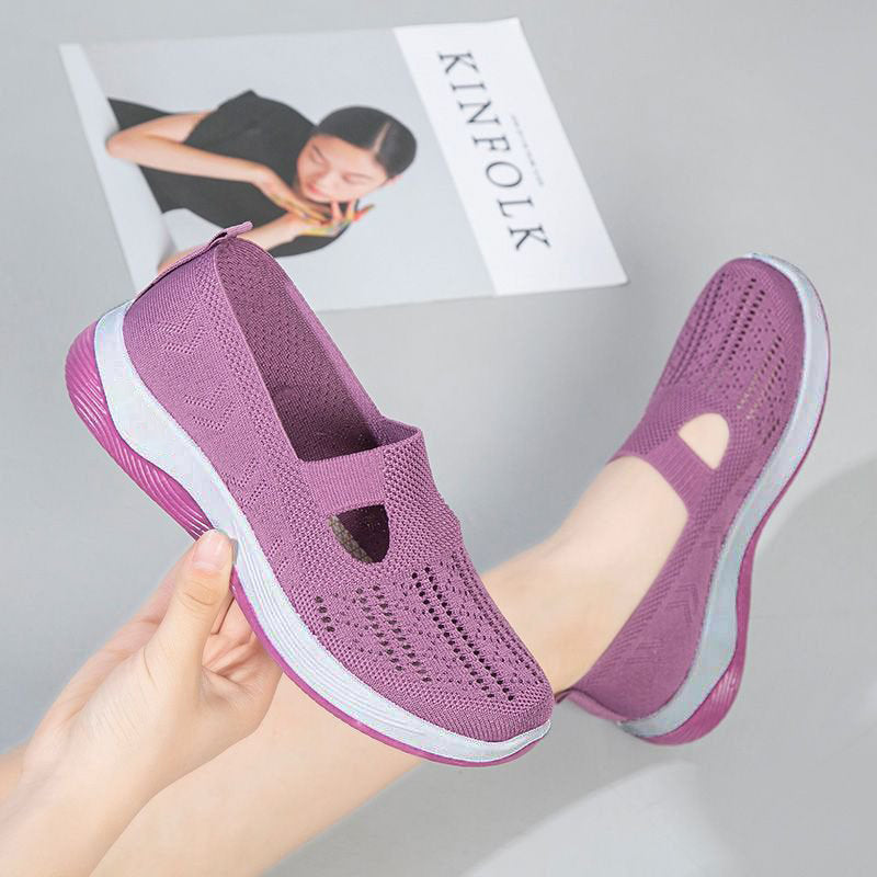 🔥Chaussures pour femmes, confortables, respirantes, antidérapantes, orthopédiques, pour les personnes d'âge moyen et les seniors