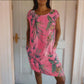 🌷Vente de printemps 53% de réduction🍀Robe à col rond à imprimé botanique pour femmes