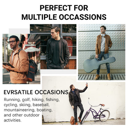 🔥🔥Veste décontractée à col montant et fermeture éclair pour hommes（50% OFF）
